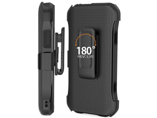 Black Case Cover and Belt Clip Holster for Verizon Kyocera DuraForce Ultra 5G