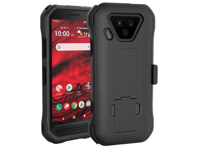 Black Case Cover and Belt Clip Holster for Verizon Kyocera DuraForce Ultra 5G