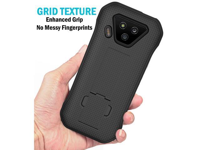Black Slim Hard Case Cover with Kickstand for Verizon Kyocera DuraForce Ultra 5G