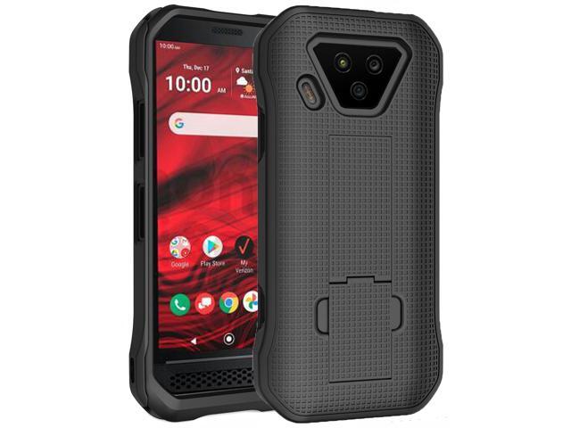 Black Slim Hard Case Cover with Kickstand for Verizon Kyocera DuraForce Ultra 5G