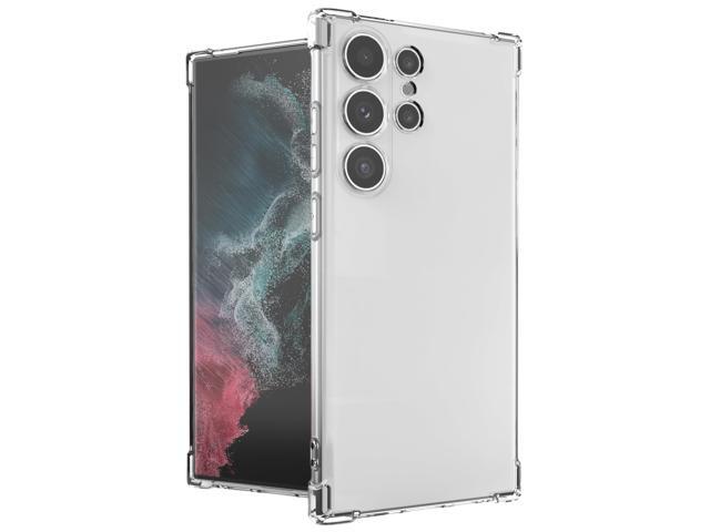 Clear Flex TPU Skin Case Phone for Samsung Galaxy S23 Ultra (Cupped Camera Lens)