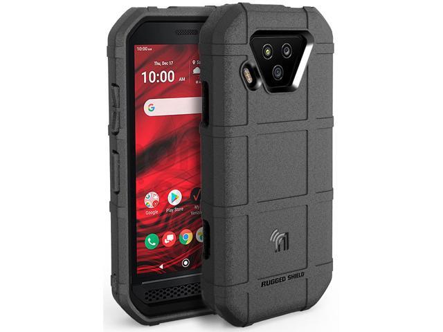Black Tactical Rugged Shield Case Cover for Verizon Kyocera DuraForce Ultra 5G