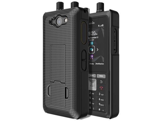 Black Grid Texture Hard Case Cover Kickstand for Sonim XP5 Plus (XP5900) XP5plus