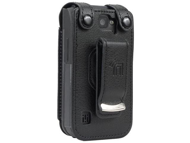 Black Leather Case Screen Cover Belt Clip for AT & T Cingular Flex Flip Phone