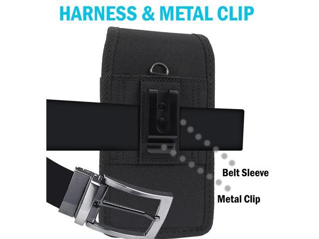 Black Canvas Case Pouch Belt Loop Clip for Zebra TC77 TC75 TC72 USPS Scanner