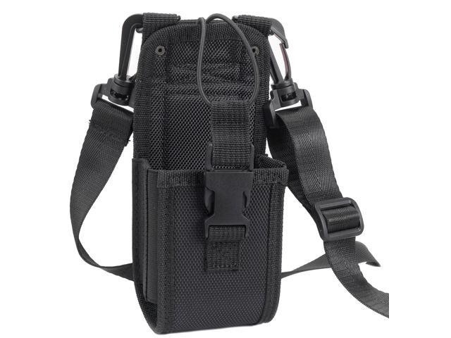 Black Rugged Nylon Pouch Belt Hip Case for Zebra TC77HL USPS Mobile Scanner