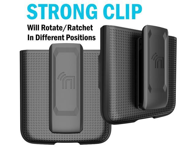 Red Hard Case Cover and Belt Clip Holster Combo for Motorola RAZR 3 5G (2022)
