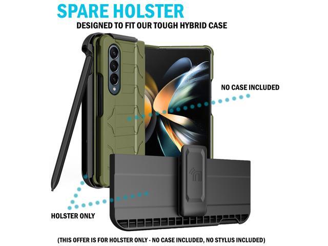 Belt Clip Holster with S Pen Slot for Galaxy Z Fold 4 / 3 (MADE TO FIT OUR CASE)