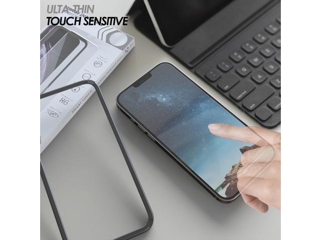 2x Tempered Glass Screen Protector and EZ Install Frame for iPhone 13 Pro Max
