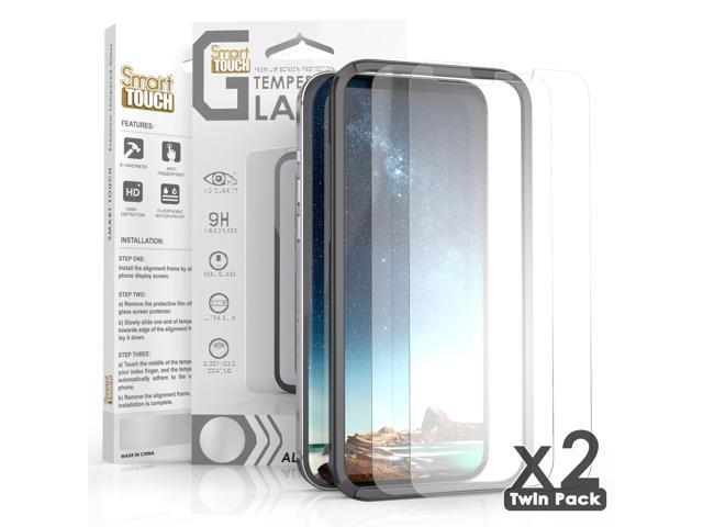 2x Tempered Glass Screen Protector and EZ Install Frame for iPhone 13 Pro Max