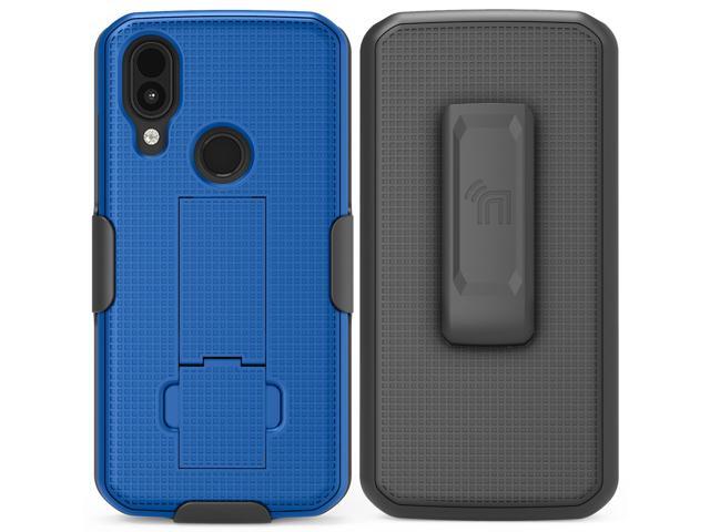 Blue Case Cover with Kickstand and Belt Clip Holster for CAT S62 PRO Phone