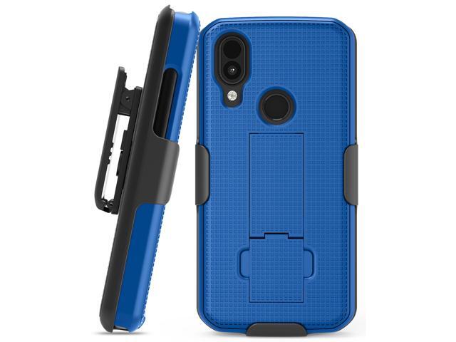 Blue Case Cover with Kickstand and Belt Clip Holster for CAT S62 PRO Phone
