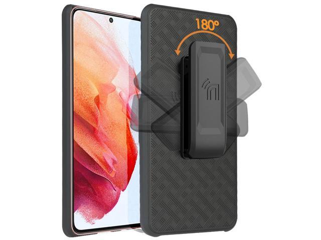 Black Hard Case Cover Stand and Belt Clip Holster Combo for Galaxy S22 Plus