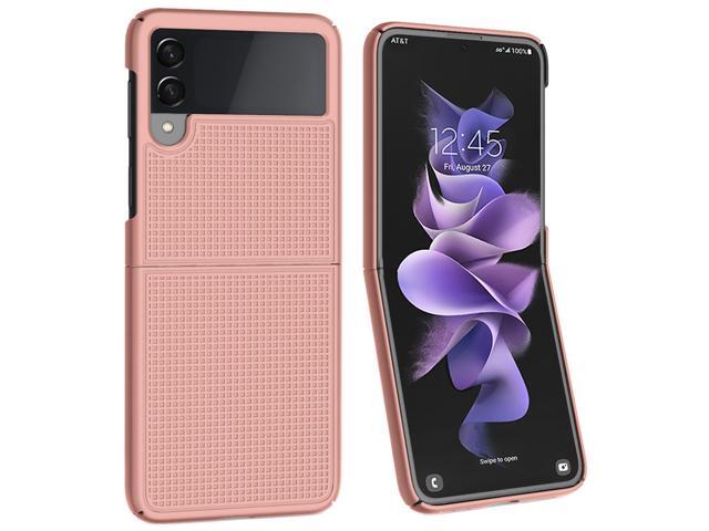 Rose Gold Pink Hard Case Slim Phone Cover for Samsung Galaxy Z Flip 3 5G