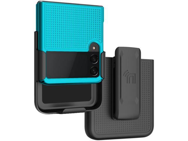Teal Mint Hard Case Cover and Belt Clip Holster for Samsung Galaxy Z Flip 3 5G