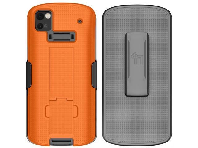 Bright Orange Case Cover Stand and Belt Clip Holster for Zebra TC53 TC58 Scanner
