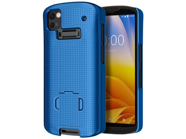 Blue Kickstand Case + Hand Strap for Zebra TC53 TC58 Mobile Computer Scanner