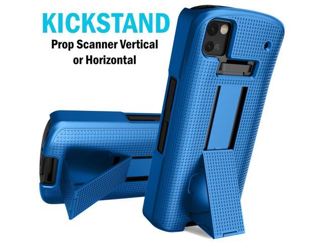 Cobalt Blue Case Cover Stand Belt Clip Holster for Zebra TC53 TC58 Scanner