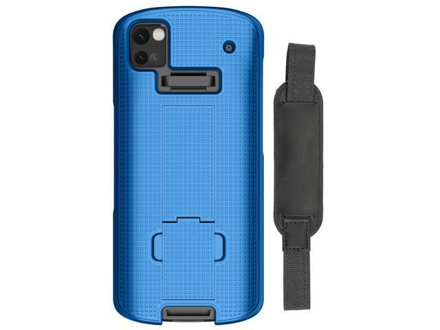 Blue Kickstand Case + Hand Strap for Zebra TC53 TC58 Mobile Computer Scanner