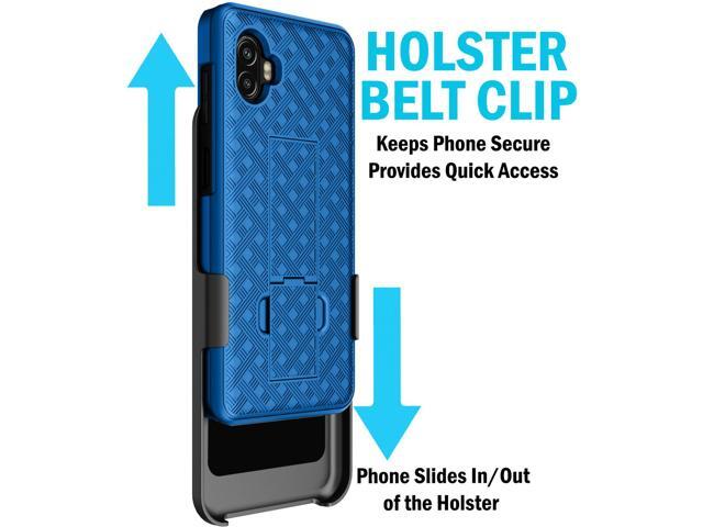 Cobalt Blue Case Cover Stand Belt Clip Holster for Samsung Galaxy XCover 6 Pro
