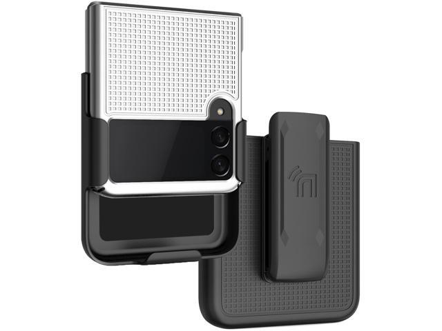 Pearl White Hard Case and Belt Clip Holster for Samsung Galaxy Z Flip 3 5G Pearl White Hard Case and Belt Clip Holster for Samsung Galaxy Z Flip 3 5G