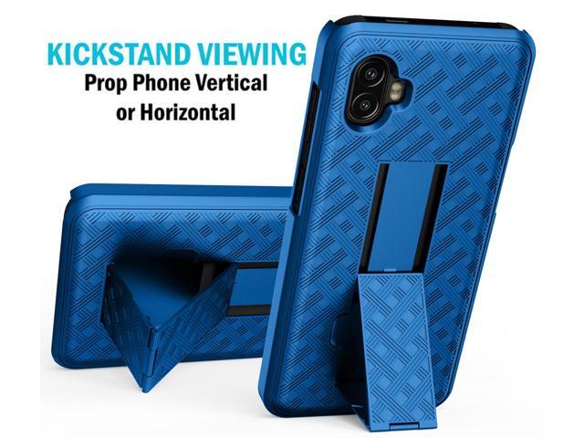 Cobalt Blue Case Cover Stand Belt Clip Holster for Samsung Galaxy XCover 6 Pro