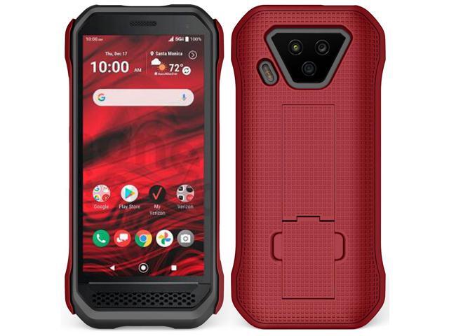 Red Slim Hard Case Cover with Kickstand for Verizon Kyocera DuraForce Ultra 5G