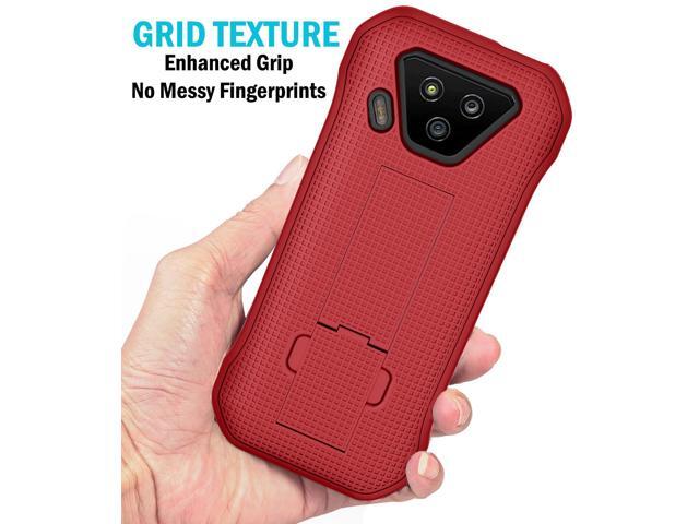 Red Slim Hard Case Cover with Kickstand for Verizon Kyocera DuraForce Ultra 5G