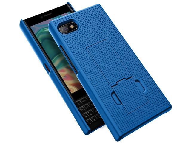Blue Grid Texture Slim Hard Case Cover Stand for Unihertz Titan Slim Phone 2022