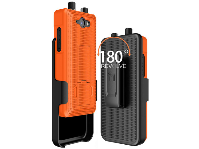 Hard Case and Belt Clip for Sonim XP5 Plus (X530/XP5900) XP5plus 5G - Orange