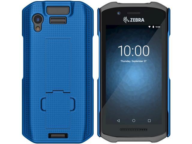 Cobalt Blue Textured Slim Hard Case Cover Stand for Zebra TC21 TC26 Scanner