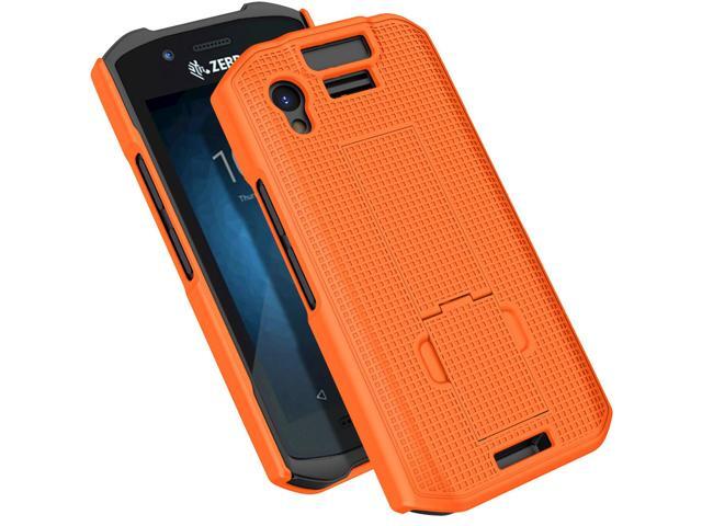 Bright Orange Slim Hard Shell Case Cover Stand for Zebra TC21 TC26 Scanner