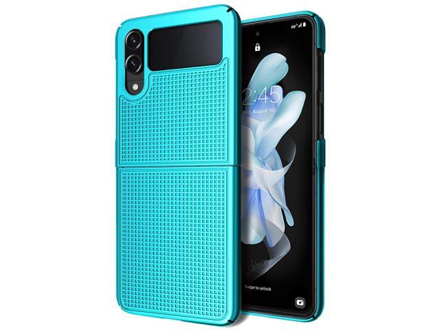 Aqua Teal Mint Cyan Hard Case Slim Phone Cover for Samsung Galaxy Z Flip 4 5G