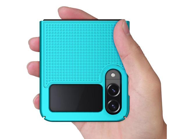 Aqua Teal Mint Cyan Hard Case Slim Phone Cover for Samsung Galaxy Z Flip 4 5G
