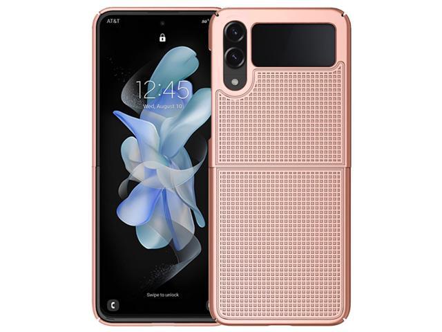 Rose Gold Pink Hard Case Slim Phone Cover for Samsung Galaxy Z Flip 4 5G 2022