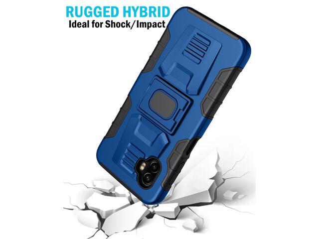 Blue Rugged Case with Stand Ring Grip for Samsung Galaxy XCover 6 Pro (2022)