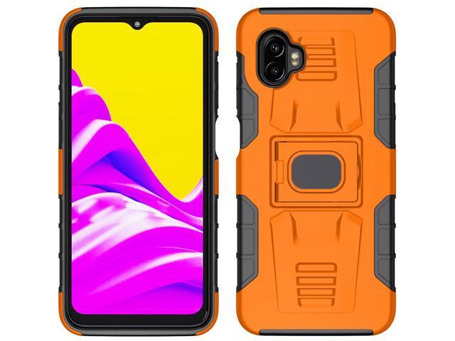 Orange Rugged Case with Stand Ring Grip for Samsung Galaxy XCover 6 Pro (2022)
