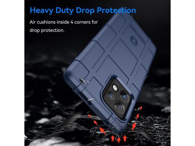 Navy Blue Special Ops Rugged Shield Case Cover for Motorola Edge Plus 2023 Phone