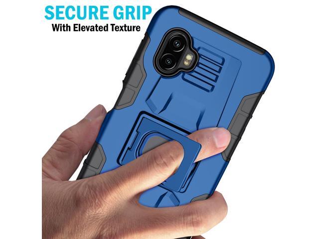 Blue Rugged Case with Stand Ring Grip for Samsung Galaxy XCover 6 Pro (2022)