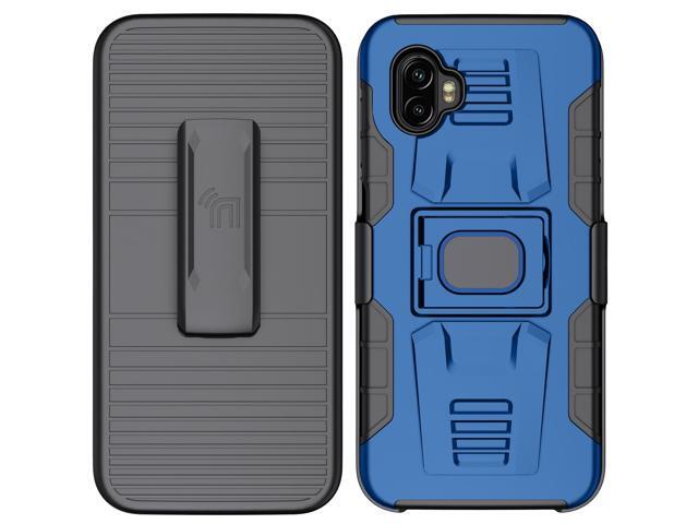 Blue Rugged Case Stand Belt Clip Holster for Samsung Galaxy XCover 6 Pro (2022)