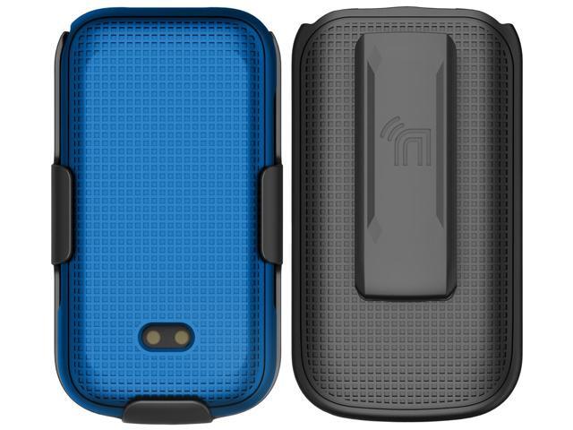 Blue Hard Case and Belt Clip Holster Combo for Sonim XP3 Plus 4G (XP3900)