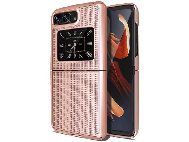 Rose Gold Pink Hard Case Slim Phone Cover for Motorola RAZR 3 5G (2022)