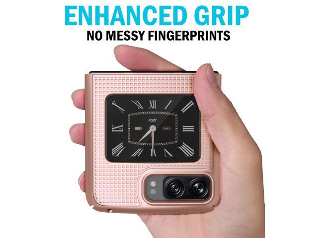 Rose Gold Pink Hard Case Slim Phone Cover for Motorola RAZR 3 5G (2022)