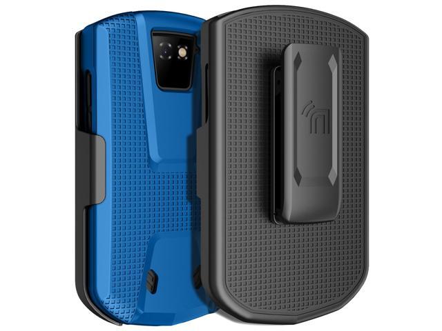 Hard Case Cover and Belt Clip Holster for Unihertz Titan Pocket Phone - Blue