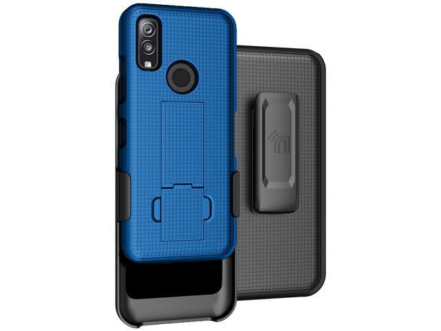 Blue Case Cover Kickstand and Belt Clip Holster for Kyocera DuraSport 5G UW