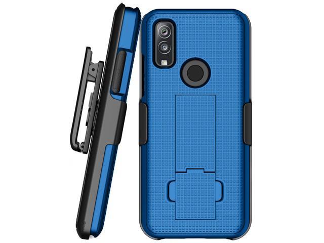 Blue Case Cover Kickstand and Belt Clip Holster for Kyocera DuraSport 5G UW