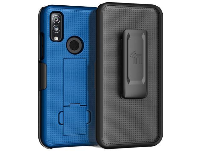 Blue Case Cover Kickstand and Belt Clip Holster for Kyocera DuraSport 5G UW