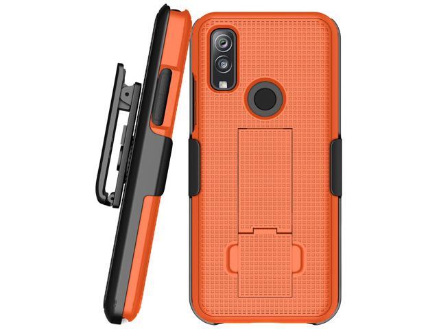 Bright Orange Case Cover Stand and Belt Clip Holster for Kyocera DuraSport 5G UW