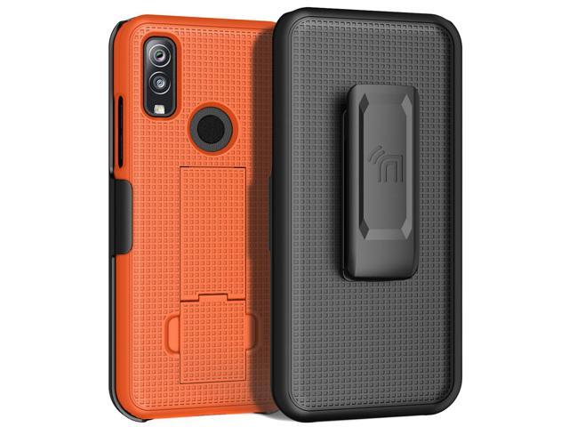 Bright Orange Case Cover Stand and Belt Clip Holster for Kyocera DuraSport 5G UW