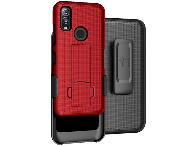 Red Case Cover Kickstand and Belt Clip Holster for Kyocera DuraSport 5G UW Phone